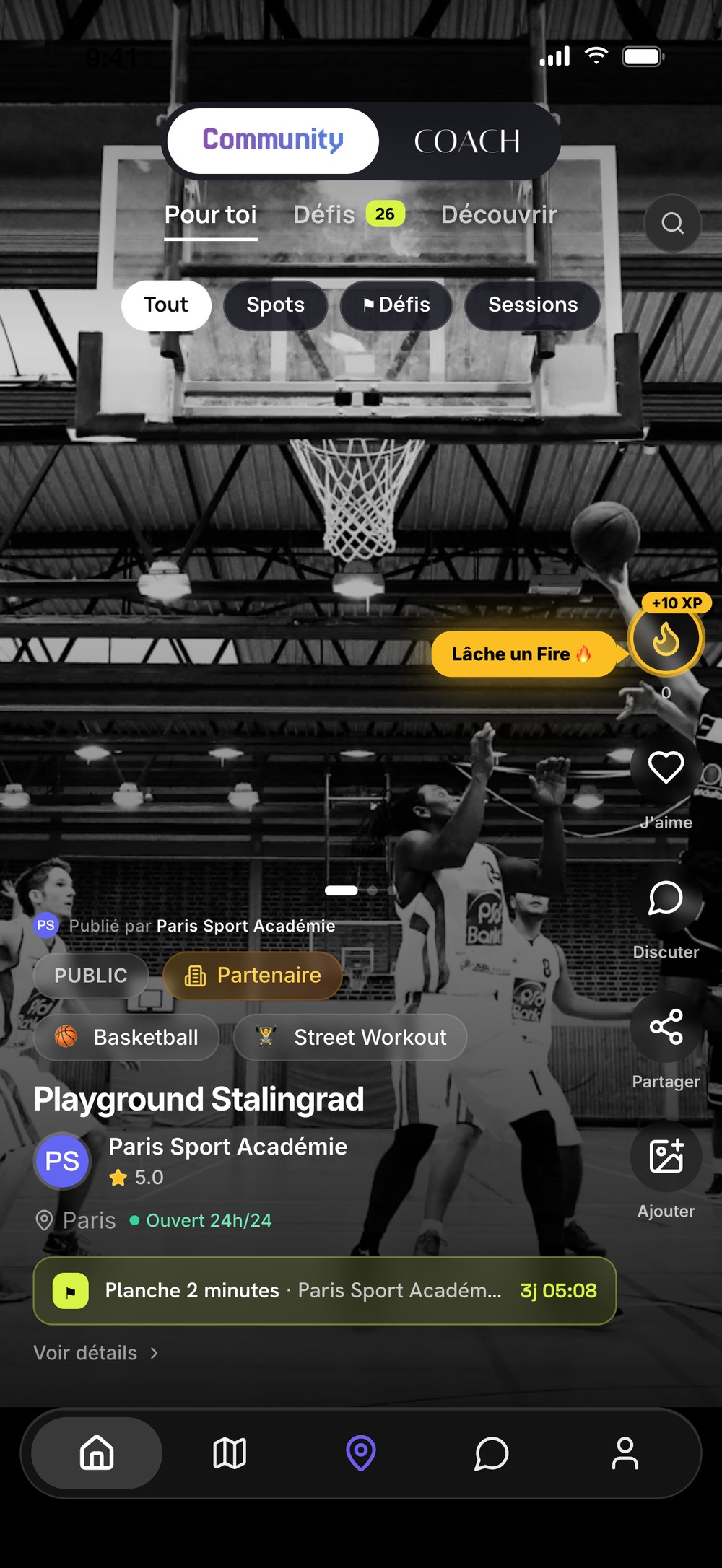Feed Pour toi avec un défi sur le spot Playground Stalingrad