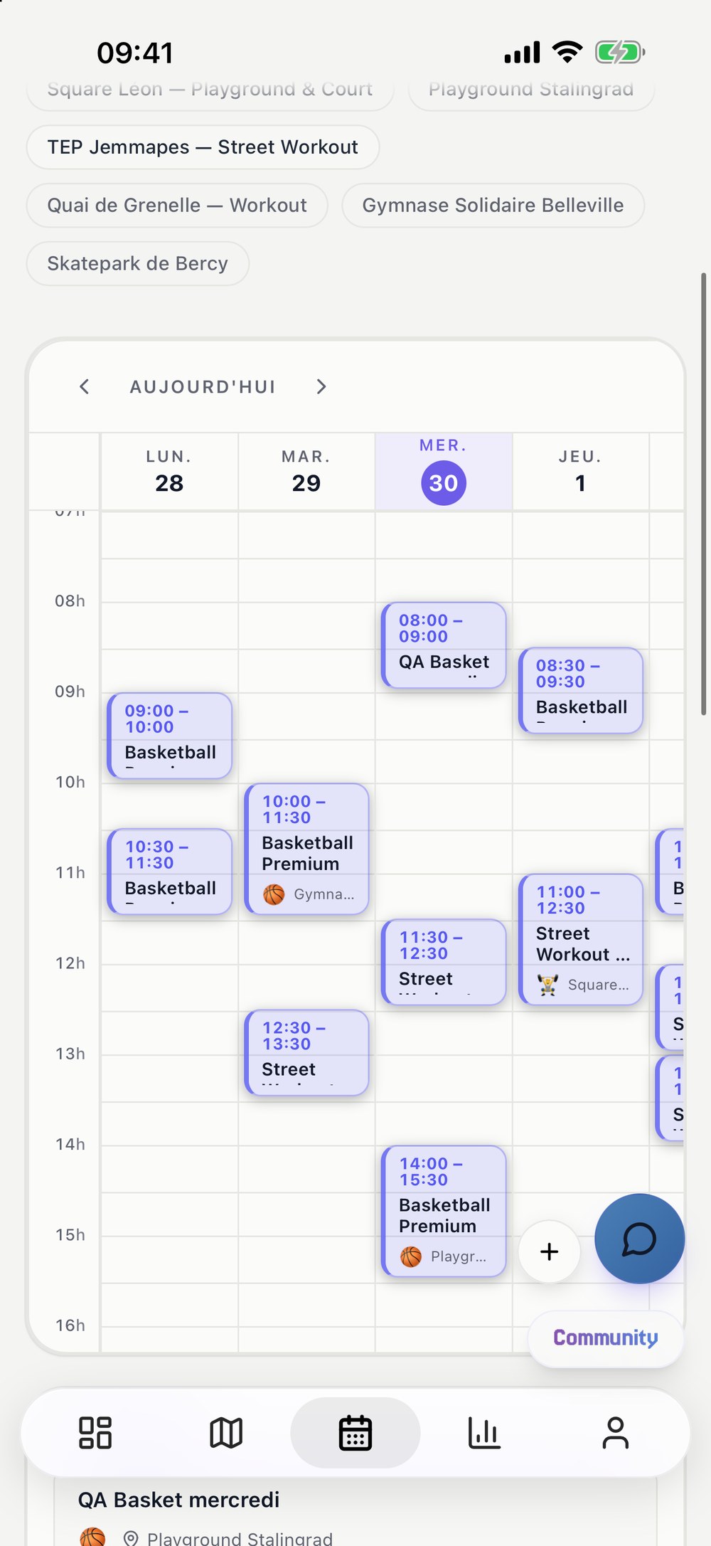 Ton planning de la semaine